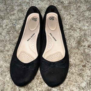 Black SO flats